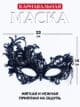 Маска карнавальная женская черная тканевая на Новый год