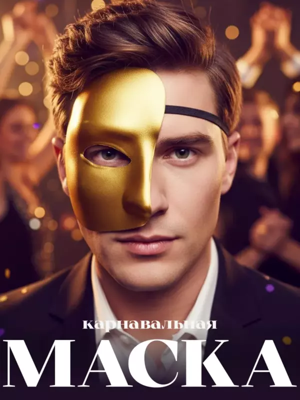 Карнавальная маска золотая полумаска на лицо для бала, маскарада, вечеринки и фотосессии